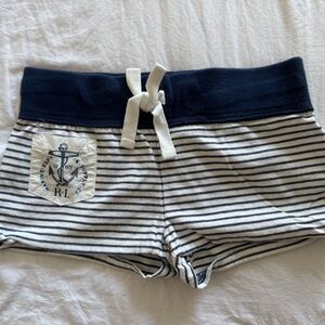 Ralph Lauren Kids Nautical Striped Shorts - Navy and White